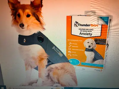This patented ThunderShirt design applies gentle, constant pressure to calm anxiety, fear, and over...