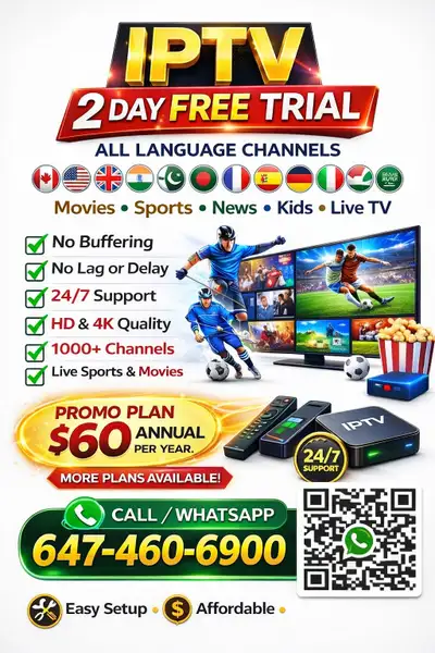 IP/T\/ Box & Seup, free trials text/whatsapp 6474606900, View more