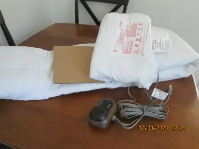 New,ELECTRIC MATTRESS PAD, TWIN BED 39"X75", View more