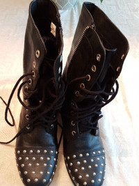 Funky Riveted Women's Boots Size 9