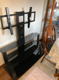 Glass tv stand for sale
