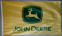 John Deere, Yellow Background, Flag, New, 3' x 5'
