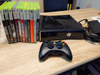 Xbox 360 with Controller and 11 games