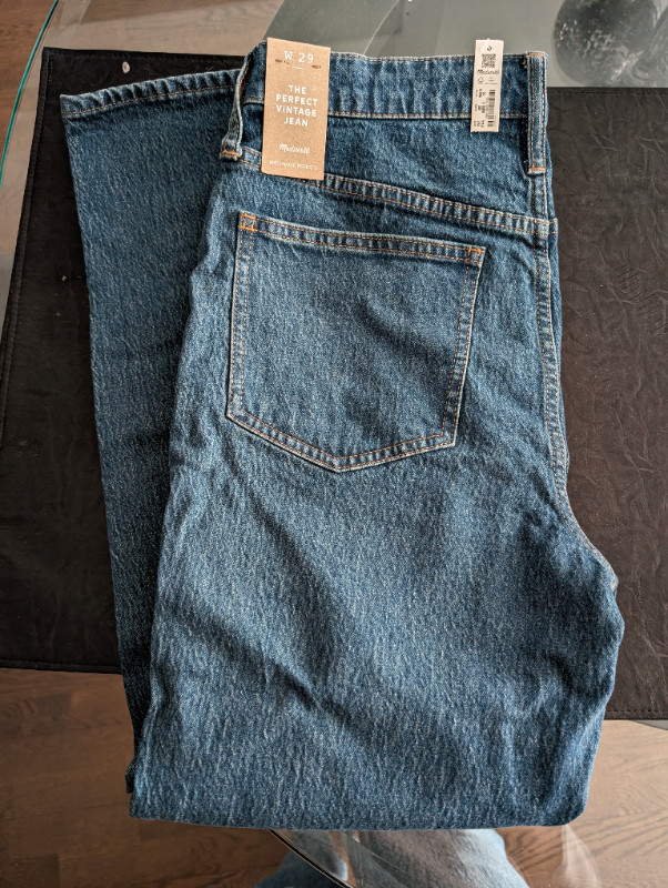 Madewell: The Perfect Vintage Jean - Size 29 new with tags in Women's - Bottoms in City of Toronto