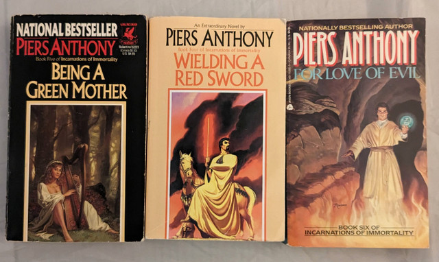 Incarnations of Immortality series (1-7) by Piers Anthony in Fiction in Oakville / Halton Region - Image 2