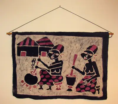 Purchased on a trip to Africa in the 1970's. No fading or other defects. In perfect condition. Origi...