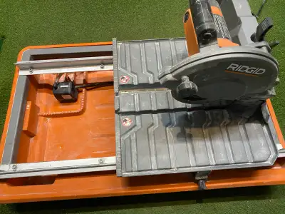 Rigid sliding wet tile saw, View more