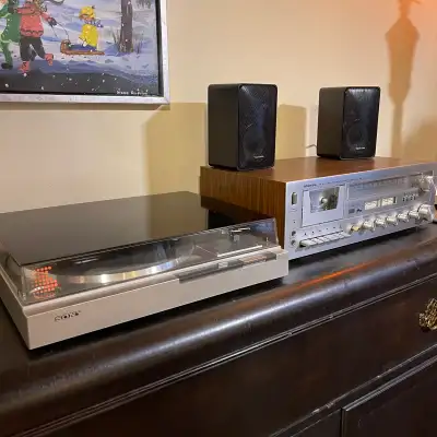 Stereo Receiver with Cassette and Turntable , View more
