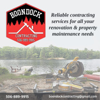 Boondock Contracting Helps with projects Big or small