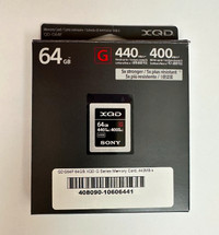 Sony QDG64F 64GB XQD G Series Memory Card