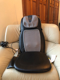 Homedics massage chair pad with remote - excellent condition