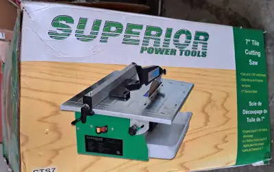 Superior 7” Ceramic Tile Cutter Used for just one small project -Cuts up to 1-3/8” cutting height -7...