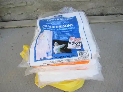 6 Brand New Painter Coveralls Disposable Size L-XL