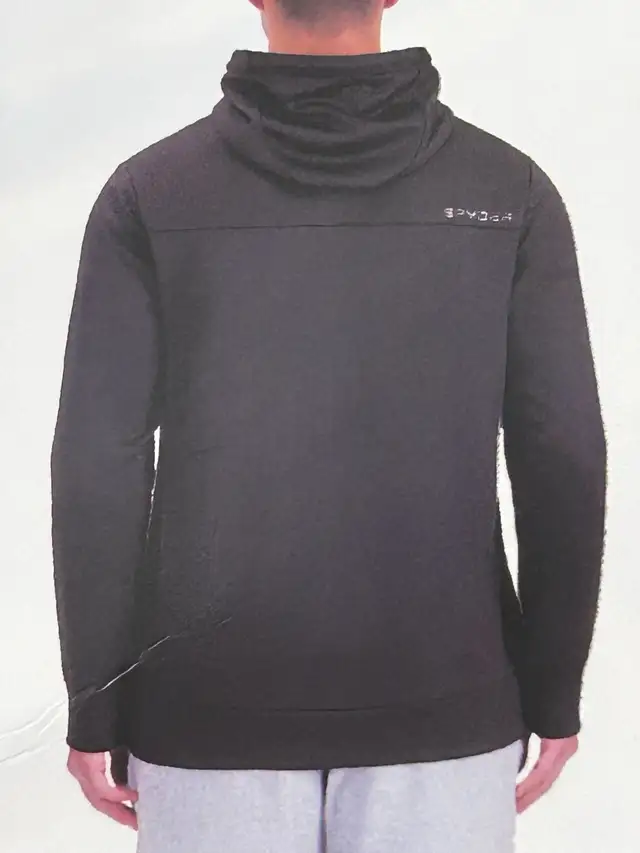 Brand New Spyder Active Men’s Hooded Full Zip Jacket - Black in Men's in Calgary - Image 4