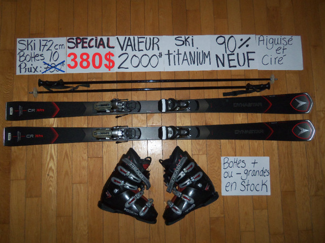 Équipements de ski alpin titanium et twin tip 165 170 cm dans Ski  à Granby - Image 4