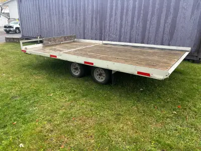 8x16 Custom Aluminum Utility Trailer. Trailer is in MINT condition - Hook up & drive away with it to...