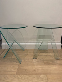 BENT GLASS TABLES 