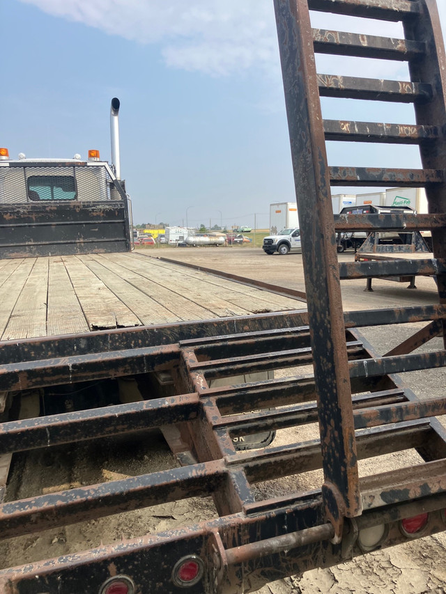 1998 Peterbilt with deck  in Farming Equipment in Red Deer - Image 2