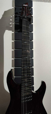 Schecter silver mountain blood Moon multi scale 7