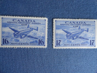 Timbres neufs du Canada Poste Express Air à 5$ la paire
