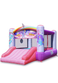 Unicorn theme bouncy castle for rent