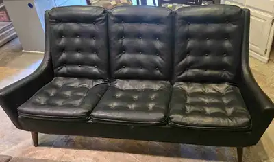 Vintage Leather Couch and Chair set, View more
