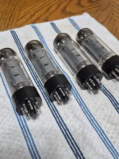 Matched quad EL34 tubes, View more