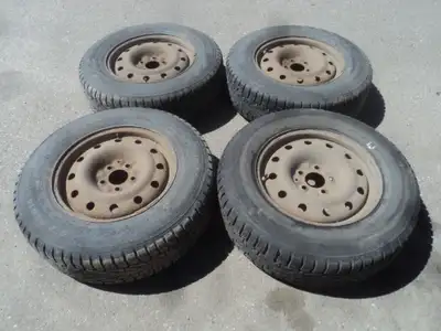 4 Nokian winter tires with steel rims are for sale. Tires are 215/70/16. Rims are 5 holes, 4.5 inch...