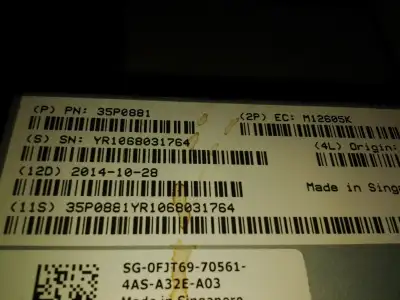 DELL 2.5/6.25TB LTO-6 HH SAS IBM Internal Tape Drive 35P0881 0FJ, View more