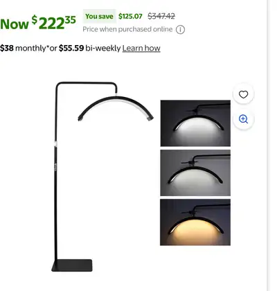 Brand New Beauty LED Light–Half Moon Portable Lighting Kit, View more