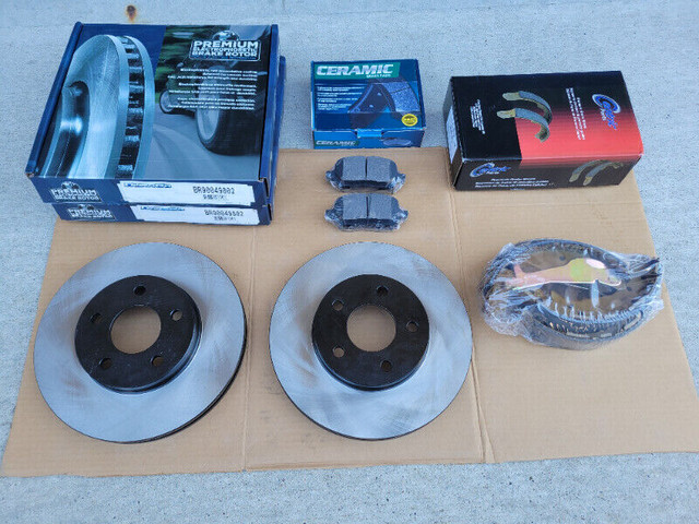 Premium Rotor & Brake Pad Kit and Shoes (Brand New) in Other Parts & Accessories in Lethbridge