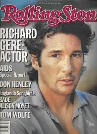 Actor RICHARD GERE April 25th, 1985 ROLLING STONE Mag Issue #446