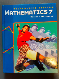 Mathematics 7 Making Connections Math book McGrew-Hill Ryerson