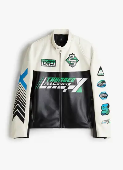 H&M REGULAR-FIT RACER JACKET, View more