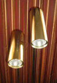 Vintage Mid Century Modern Koch & Lowy / OMI Brass Floor Lamp