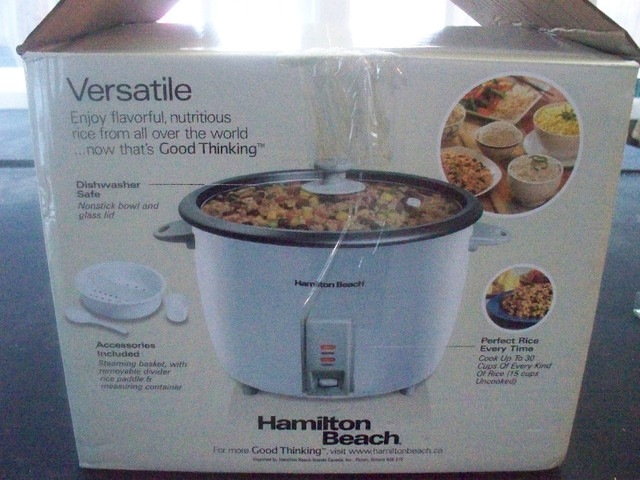 30 CUP RICE COOKER AND VEGETABLE STEAMER in Microwaves & Cookers in Sarnia - Image 2