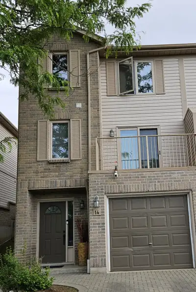 End unit townhouse located in a quiet, family-friendly community backing onto McLennan Park. Newly c...