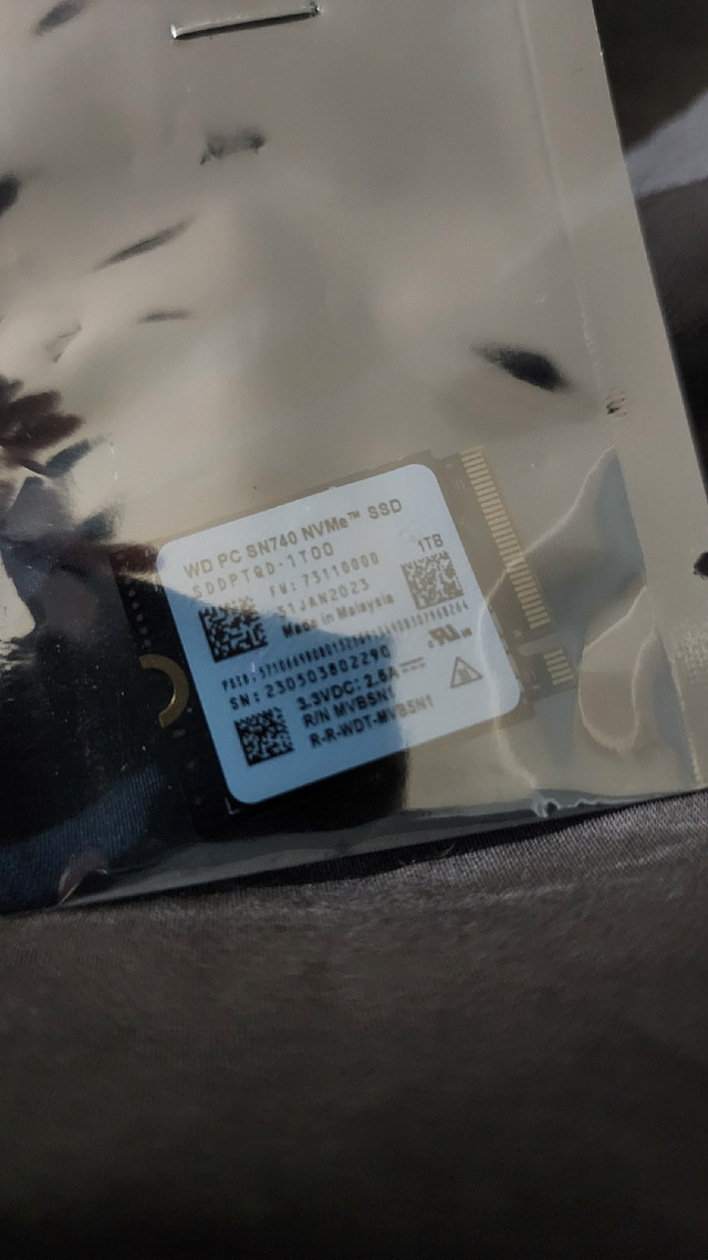 1TB WDSN740 SSD (2230) Rog Ally/Steam Deck SSD | System Components