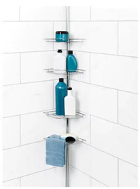 @Range-accessoires Bain 3-Shelf Tension Pole Shower Caddy