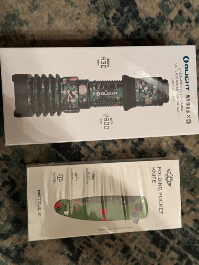 Olight warrior X4 limited edition camouflage & mettle 2 zombie  in Hand Tools in Mississauga / Peel Region