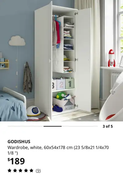IKEA GODISHUS kids Wardrobe, View more