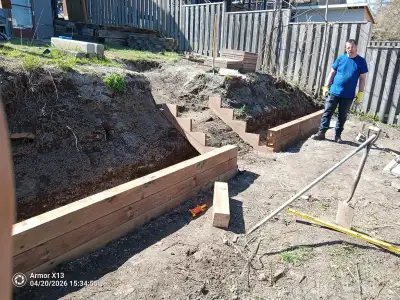 Experience in All Interlock and patio stones -Flag and natural stone -Retaining walls -Fencing wood...