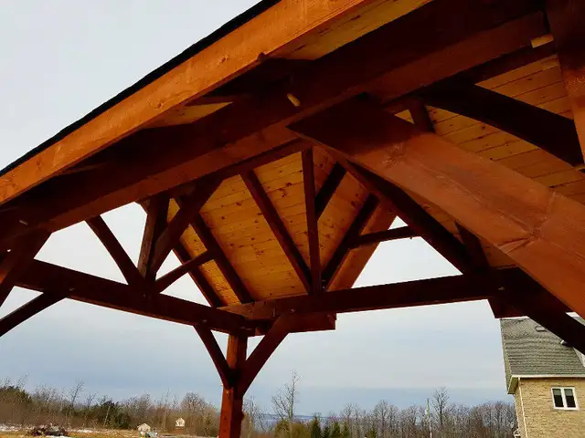 Timber Gazebo Cabana Poolhouse Outdoor kitchen in Patio & Garden Furniture in Barrie - Image 2