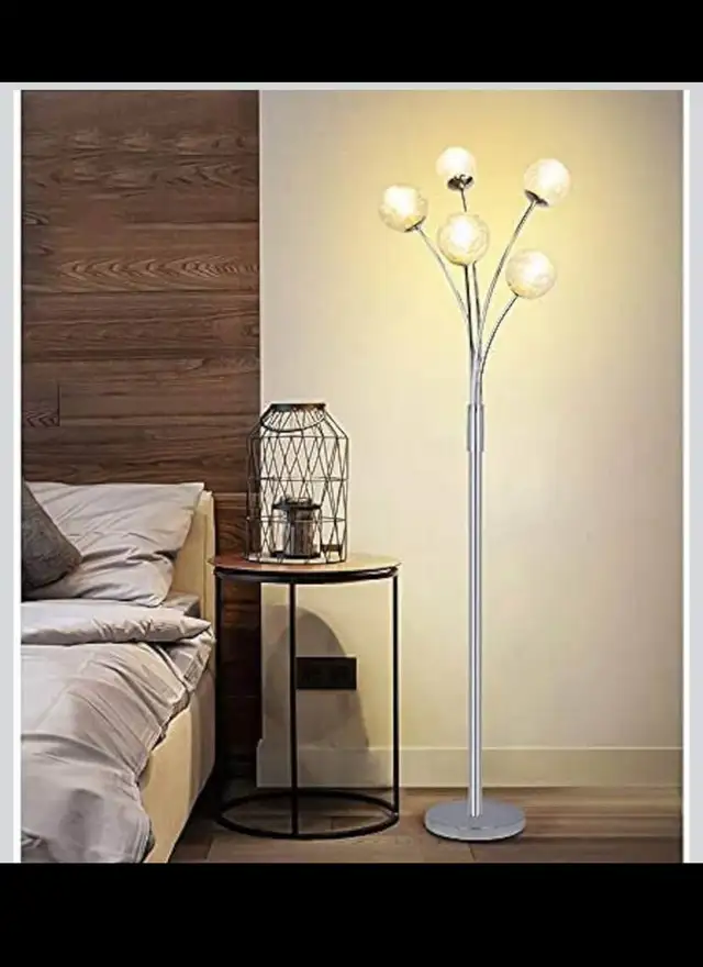 Modern Globe LED Floor Lamps for Living Room-DLLT Standing Lamps in Indoor Lighting & Fans in Hamilton - Image 9