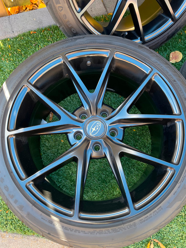 Niche Misano 18” rims with Firehawk Indy 500 tires (Subaru WRX) in Tires & Rims in Guelph - Image 2