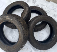 (4)- 195/60r15 Hankook Winter tires with 90% tread