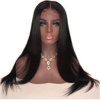 Brazilian Straight Human Hair Lace Front Wig 20 Inches