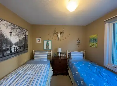 matching twin beds, View more