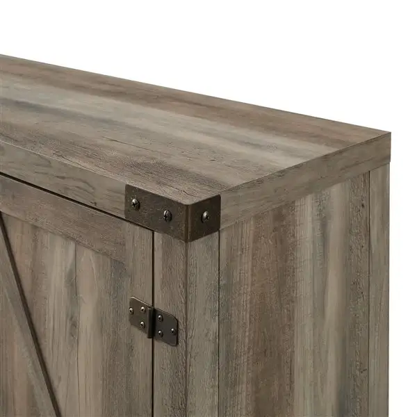 Walker Edison Farmhouse TV Cabinet - 58-in x 24-in - Grey62864743698177123