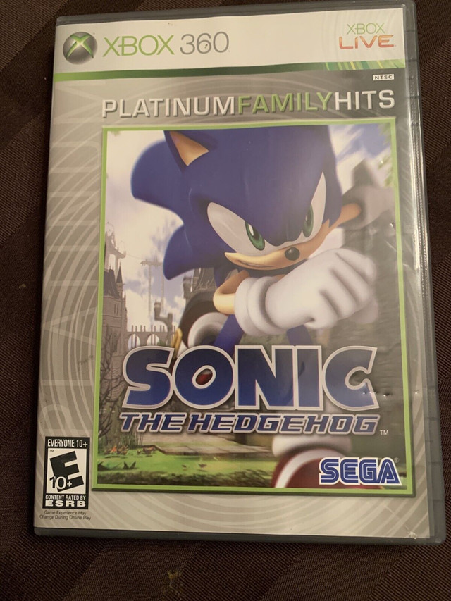 Sonic The Hedgehog for XBOX360. Complete with case and manual in Toys & Games in Oshawa / Durham Region
